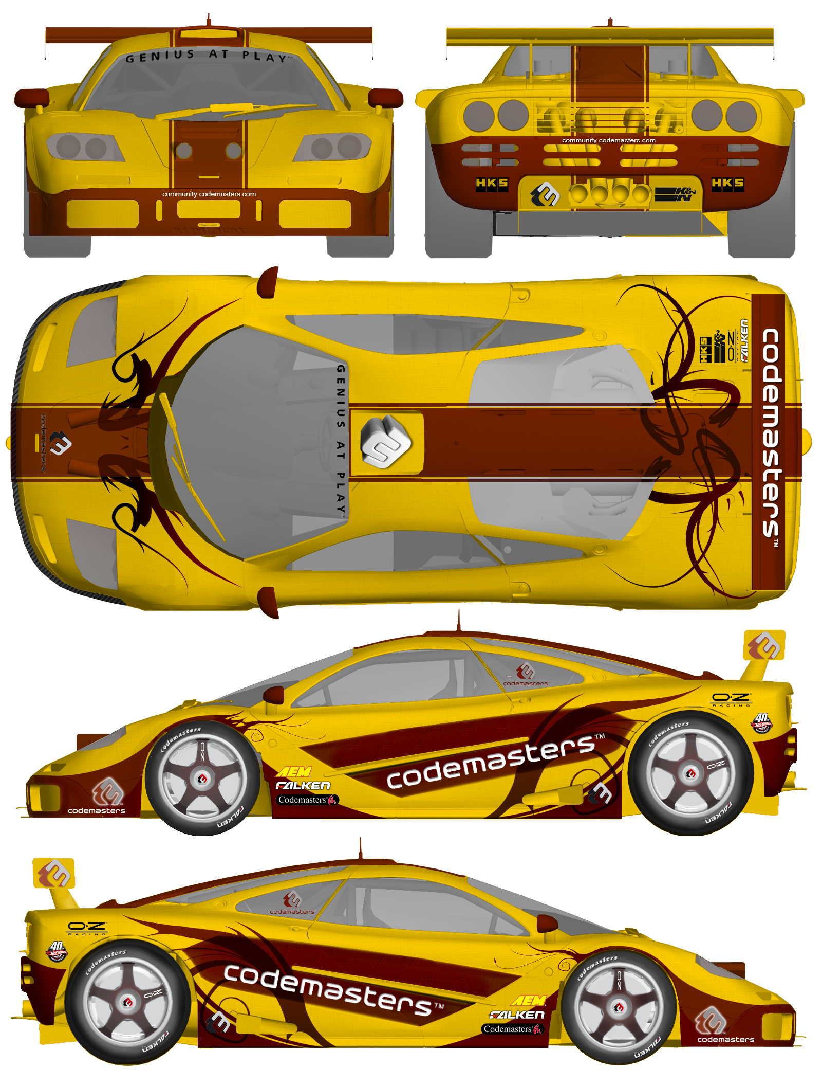 Mc Laren F1 GTR - GRID