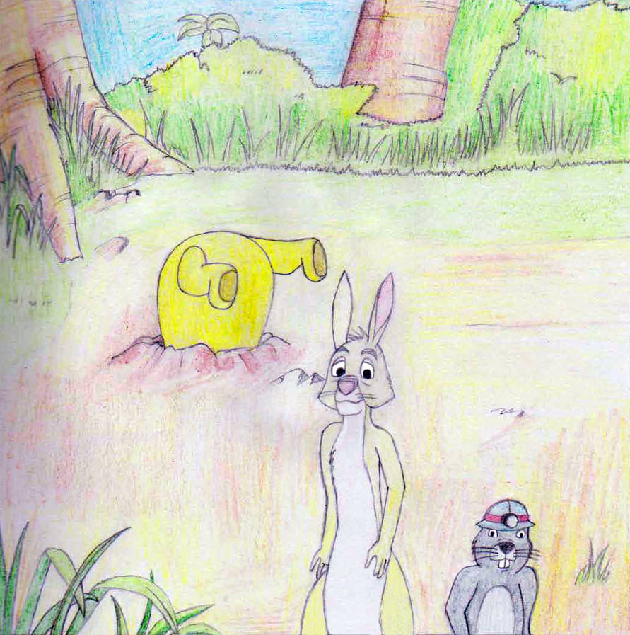 Rabbit!? Gopher!? Oh bother bother! by MellowSunPanther on DeviantArt