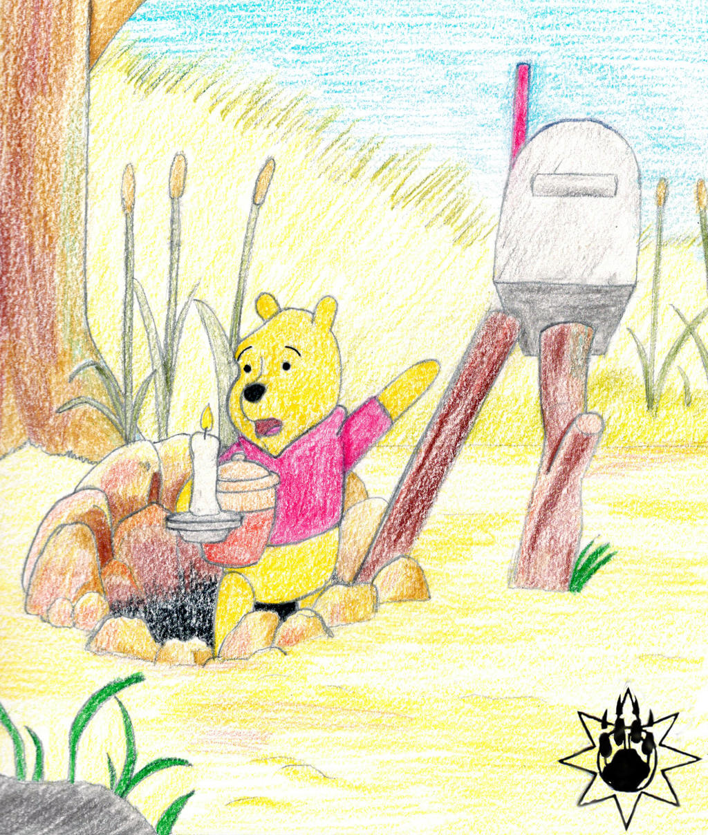 Pooh Descends into the Dark by MellowSunPanther on DeviantArt