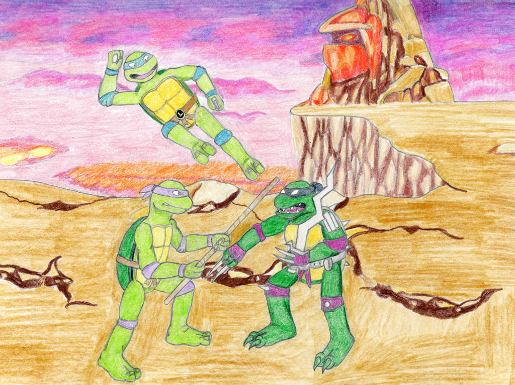 Turtles in Time: Boss Fight against Slash by MellowSunPanther on DeviantArt