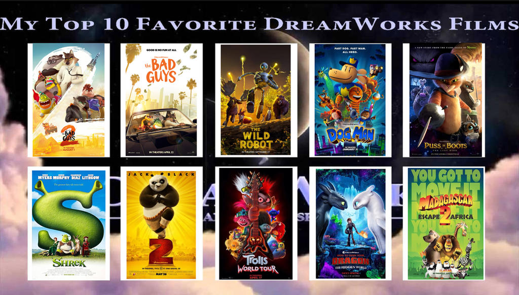 7 Dreamworks My Top 10 Favorite DreamWorks Films by boyfriendgirlfriend1 on DeviantArt
