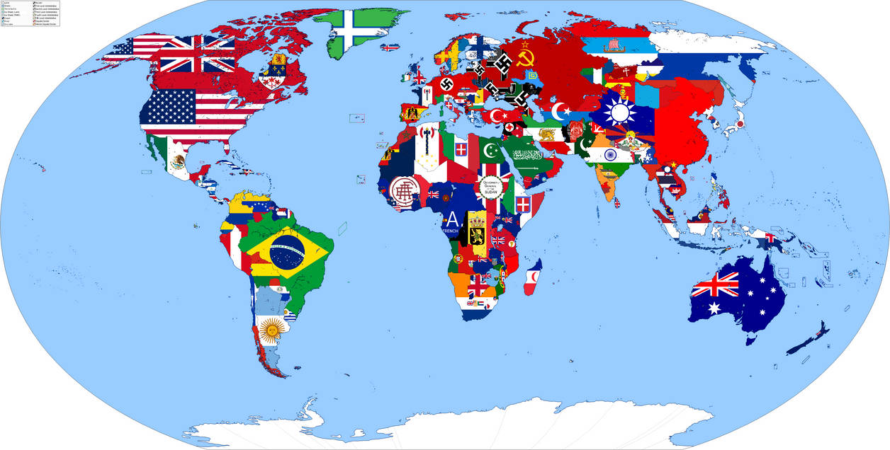 thousand week reich TWR old Flag world map fixed by kaisersonlee on ...