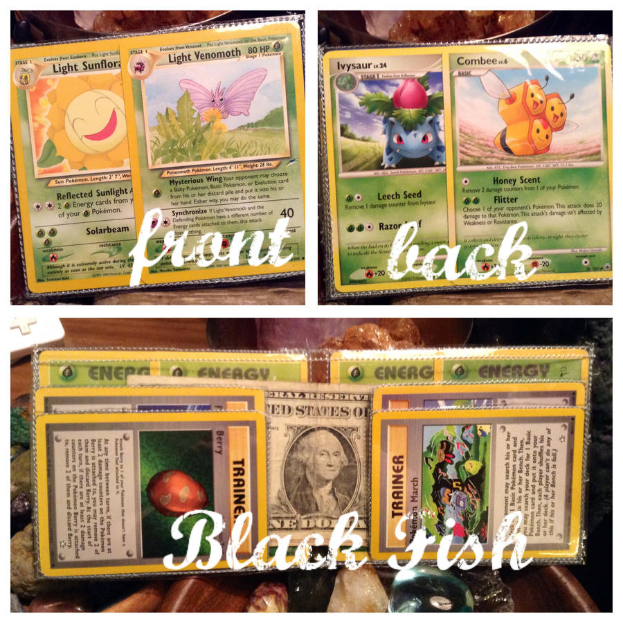 Pokemon card vinyl wallet small: grass type friend