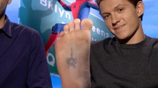 Tom Holland Barefoot