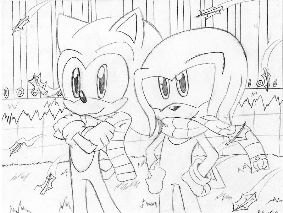 Fall series: Sonic and Knux (Line)