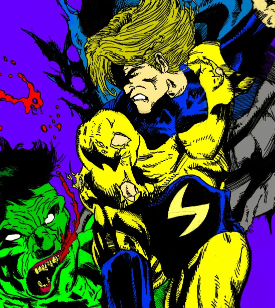 The Sentry vs Zombie Hulk