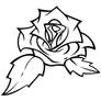 Old-new school tattoo rose