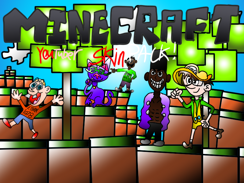 Minecraft youtuber skin pack by STQ64 on DeviantArt