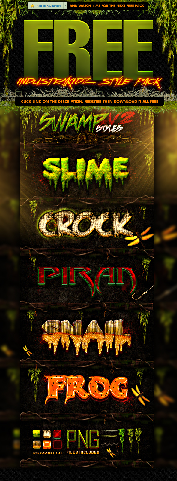Swamp Theme Lettering FREE SWAMP STYLES V2 by Industrykidz on DeviantArt