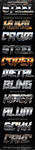 Metal Steel Photoshop Layers Styles V2 by Industrykidz