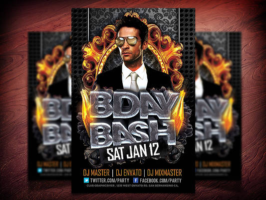 Birthday Party Flyer PSD