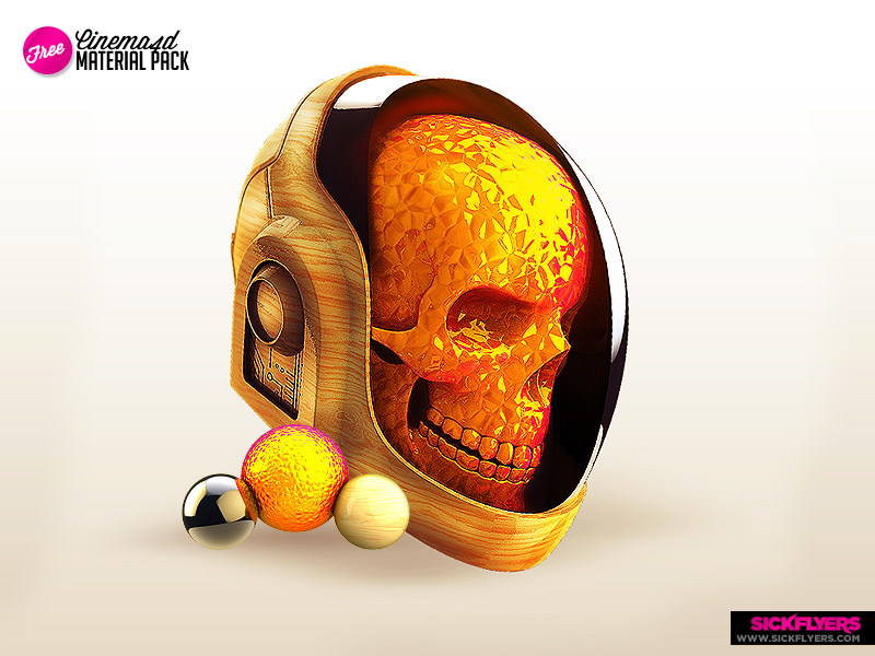 Daft Punk Skull Free material pack