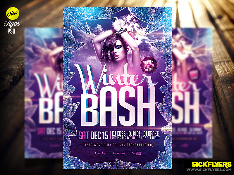 Winter Bash Flyer Template