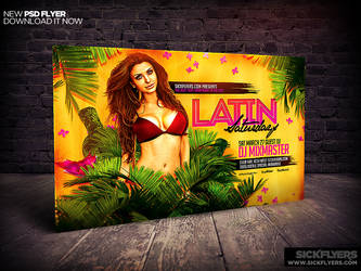 Latin Night Horizontal Flyer Template by Industrykidz