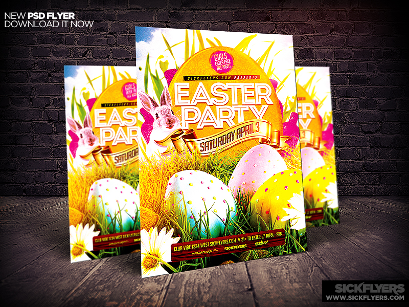 Easter Flyer Template PSD