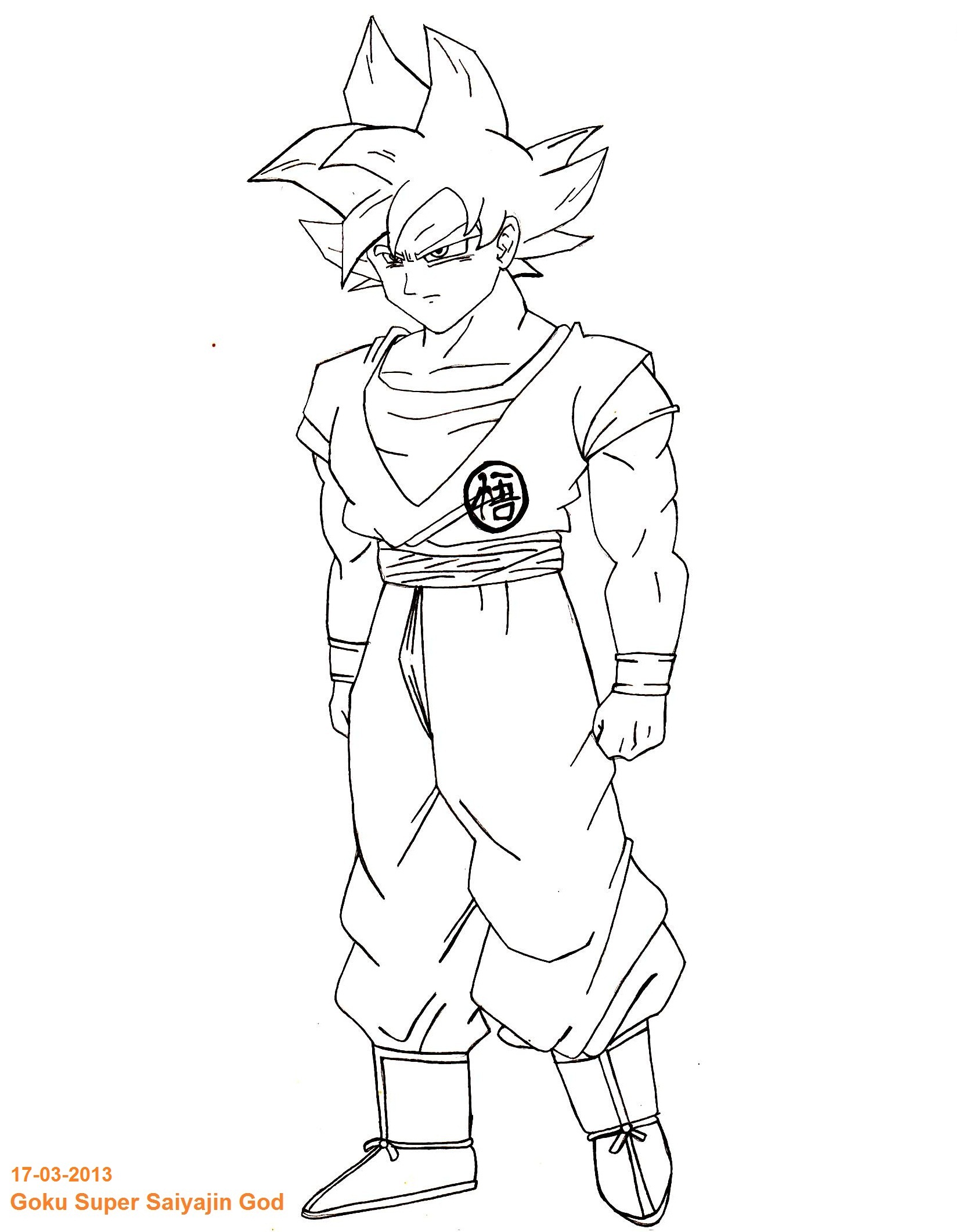 Goku Super Saiyan God by FheR85 on DeviantArt