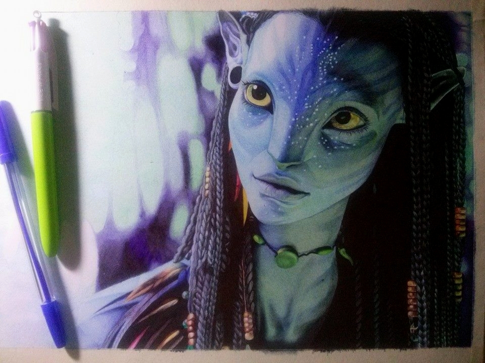 Neytiri (in biro) (WIP5)