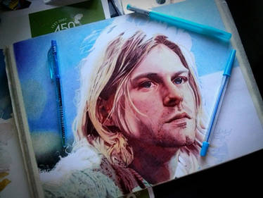 Kurt (in biro) (WIP 4)