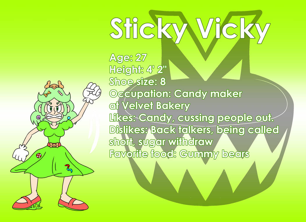 Sticky Vicky bio by HakuZakuArt on DeviantArt