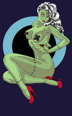 Zombie pin-up