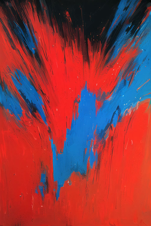 Ai Abstract Red Painting by Neuralnestai on DeviantArt