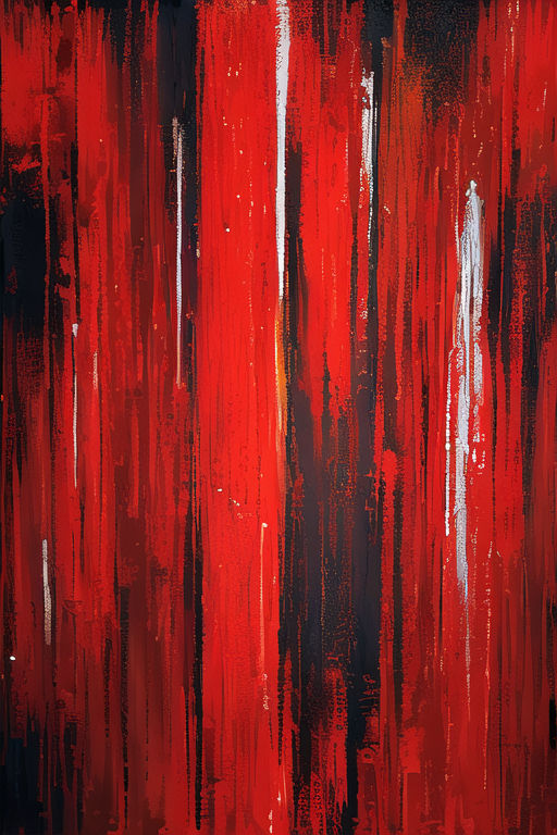 Bda Style Abstract Ai Abstract Red Painting by Neuralnestai on DeviantArt
