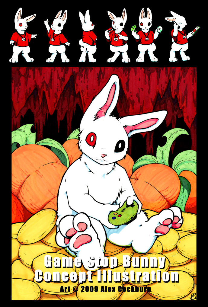 Gamstop Rabbit GameStop Bunny Concept by o-kemono on DeviantArt