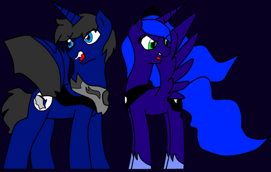 Prince Nigh Storm meets Princess Luna