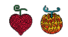 Ope Ope and Mera Mera no Mi Pixel Art pattern