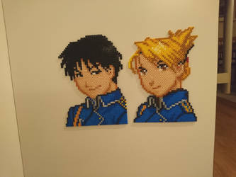 Roy Mustang and Riza Hawkeye semi-portrait