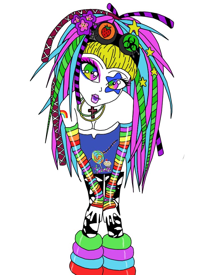 Anime Cyber Goth Hair Drawing Anime Cyber Goth Hair Drawing