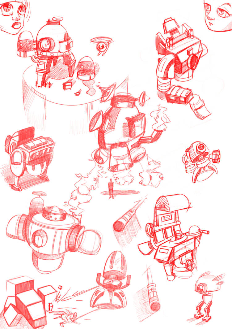 Robot Table Deviantart Robots by mynameismoo1993 on DeviantArt