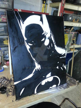 Batman Drying Canvas