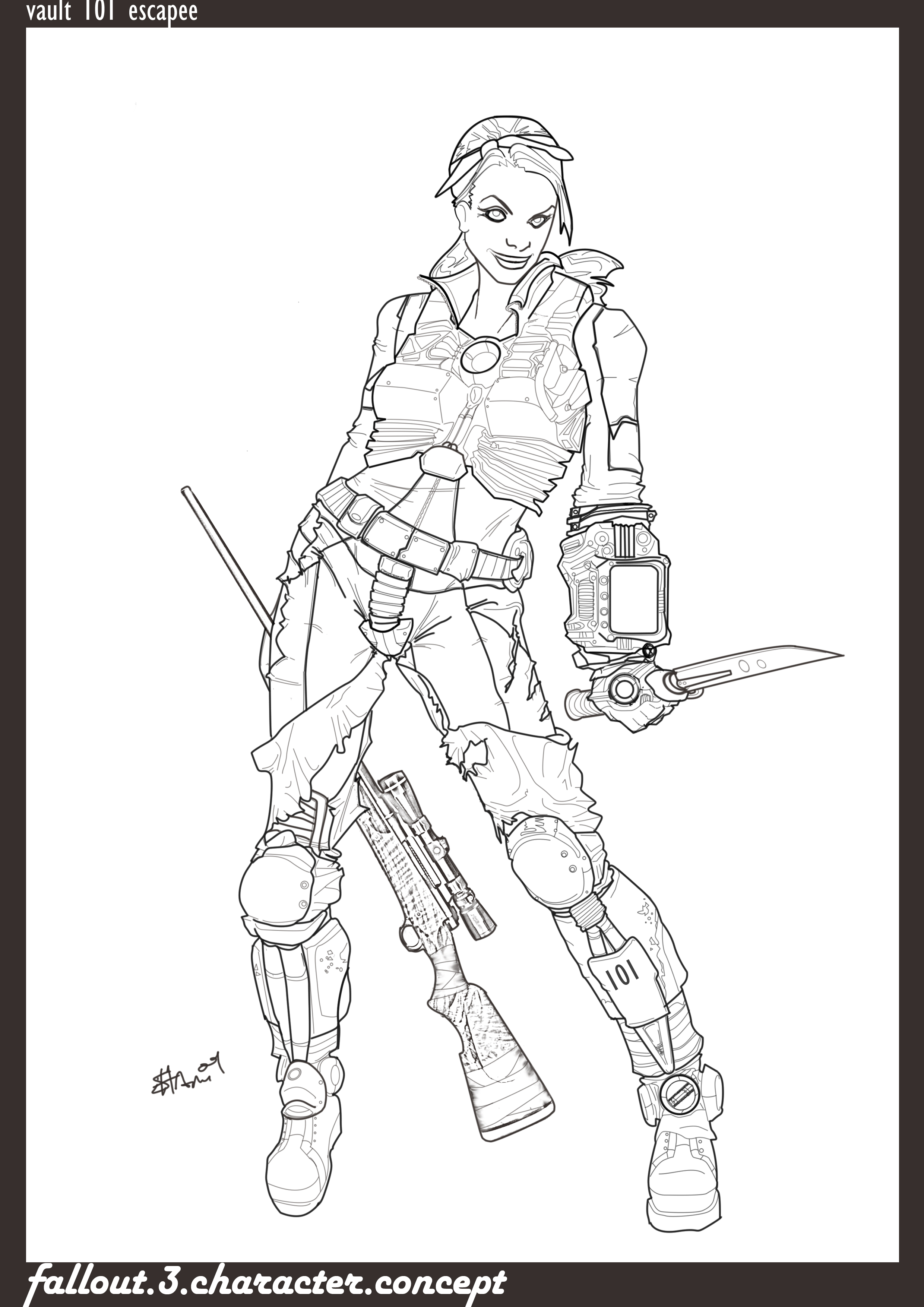 Fallout 3 Deviantart Fallout 3 Vault Escapee by invikdeviant on DeviantArt