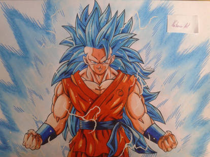 Goku Super Sayajin 3 - Obra de arte - artista Daniel N'jadaka