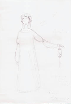 sketch: dragon priestess