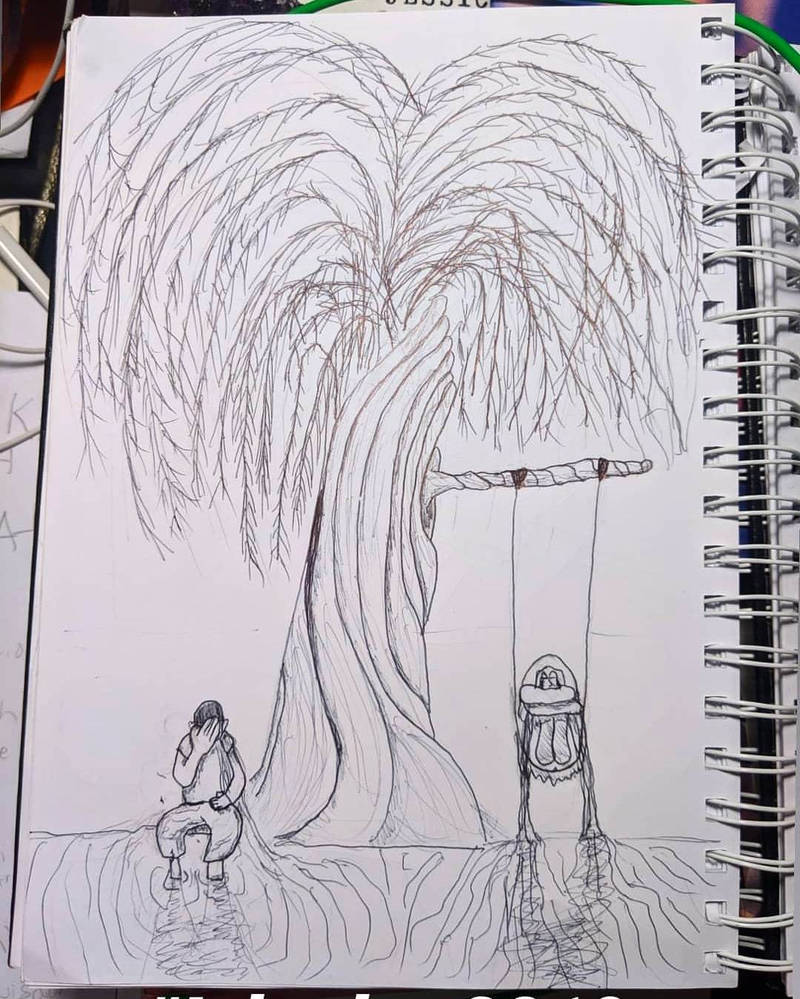 Weeping willow tree by Lopezcartoons on DeviantArt