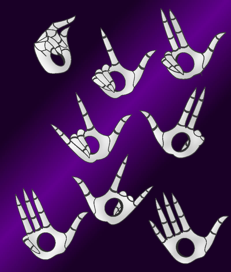 Gaster Hand Color More Gaster hands by SilverTehSkeleton on DeviantArt