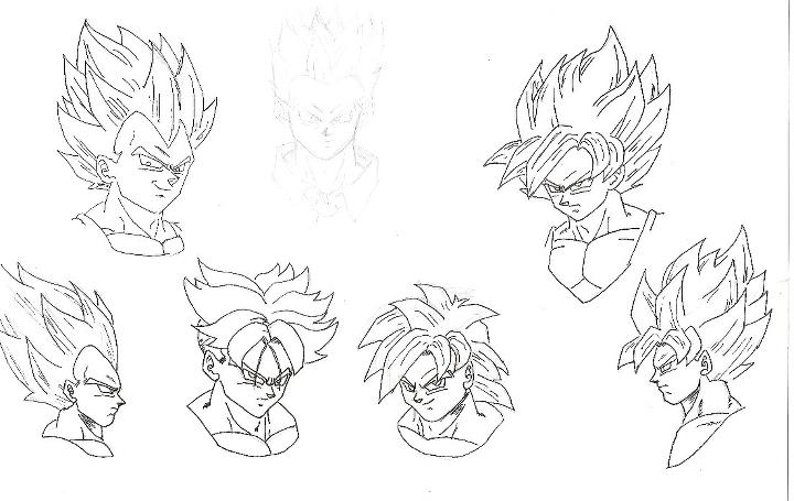 Dragon ball Z - Z warriors faces by DreamandArt on DeviantArt