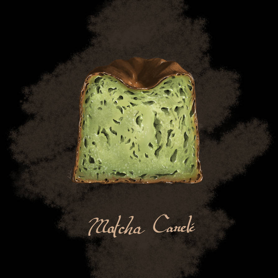 Matcha Canele by Fanors on DeviantArt
