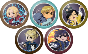 Fullmetal Alchemist Button Set (Resubmit)