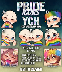 [CLOSED] Pride Icon YCHs