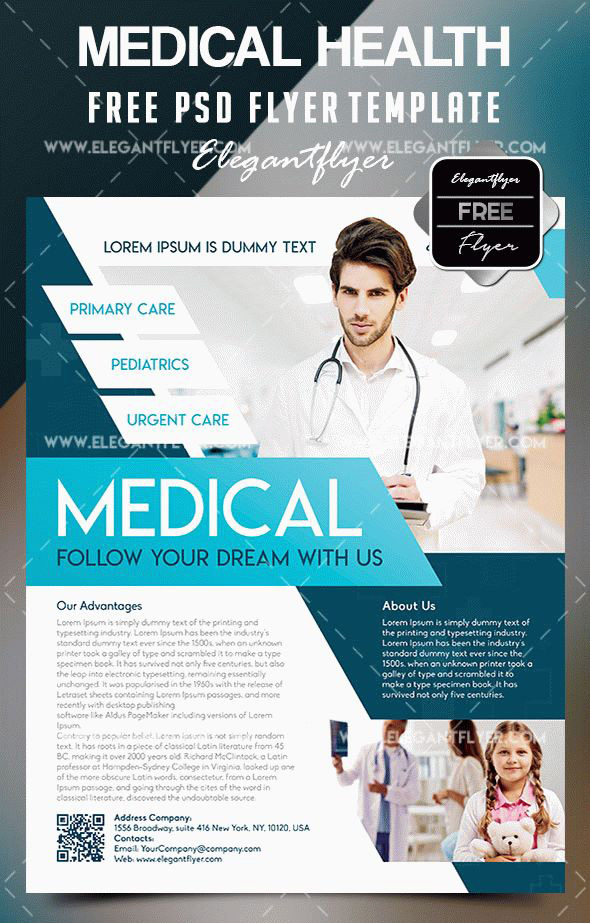Free Medical Health Flyer Template By Dotsik On Deviantart
