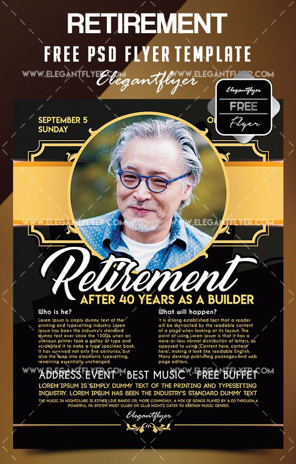 Free Retirement Flyer Templates For Word Free Retirement Flyer Templates For Word