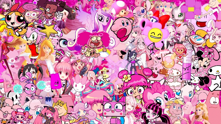 Pink Deviantart PINK CHARACTERS by scenepossum on DeviantArt