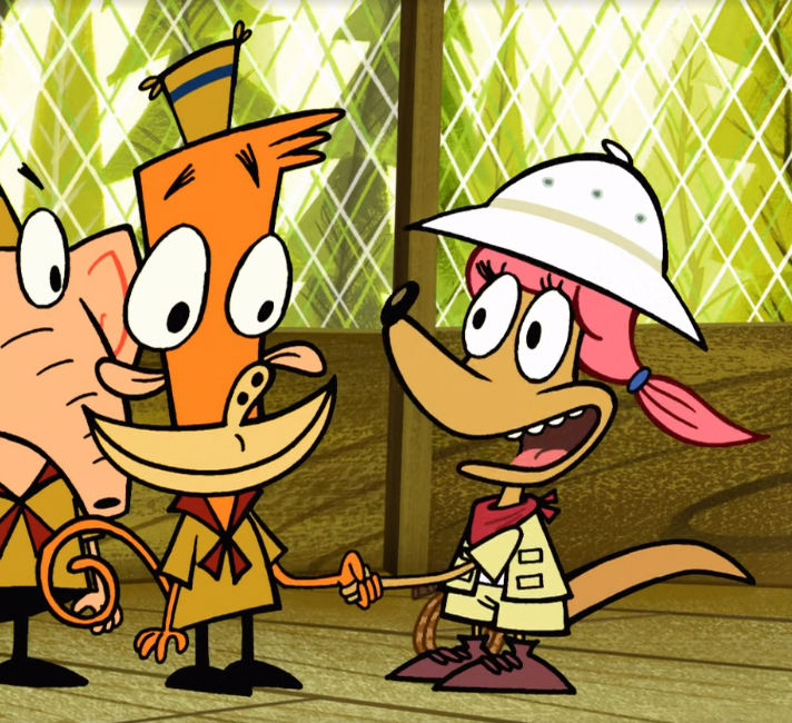 patsy and lazlo shake hands screenshot by lilmisslazlo on DeviantArt