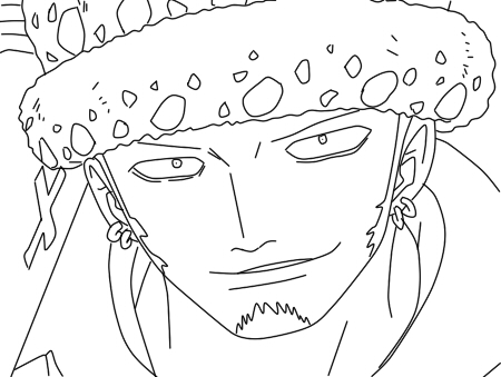 Lineart de Trafalgar Law