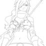 Erza Knightwalker lineart