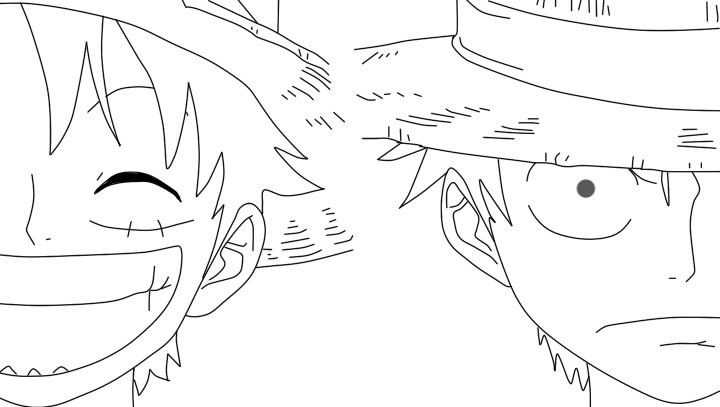 Luffy Lineart