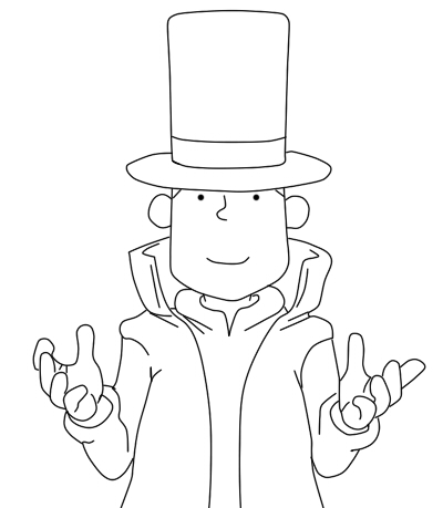 Profesor layton Lineart